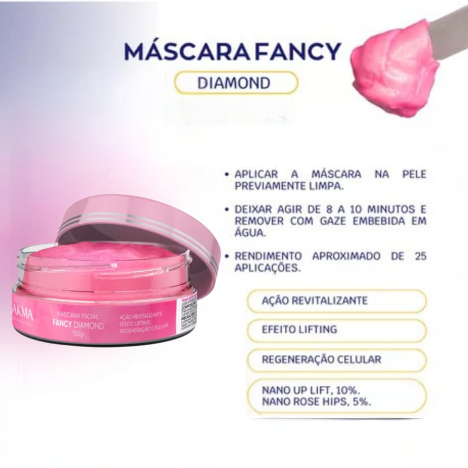 Máscara Revitalizante Fancy Diamond Lakma Jóia Rara 150g | Amazon